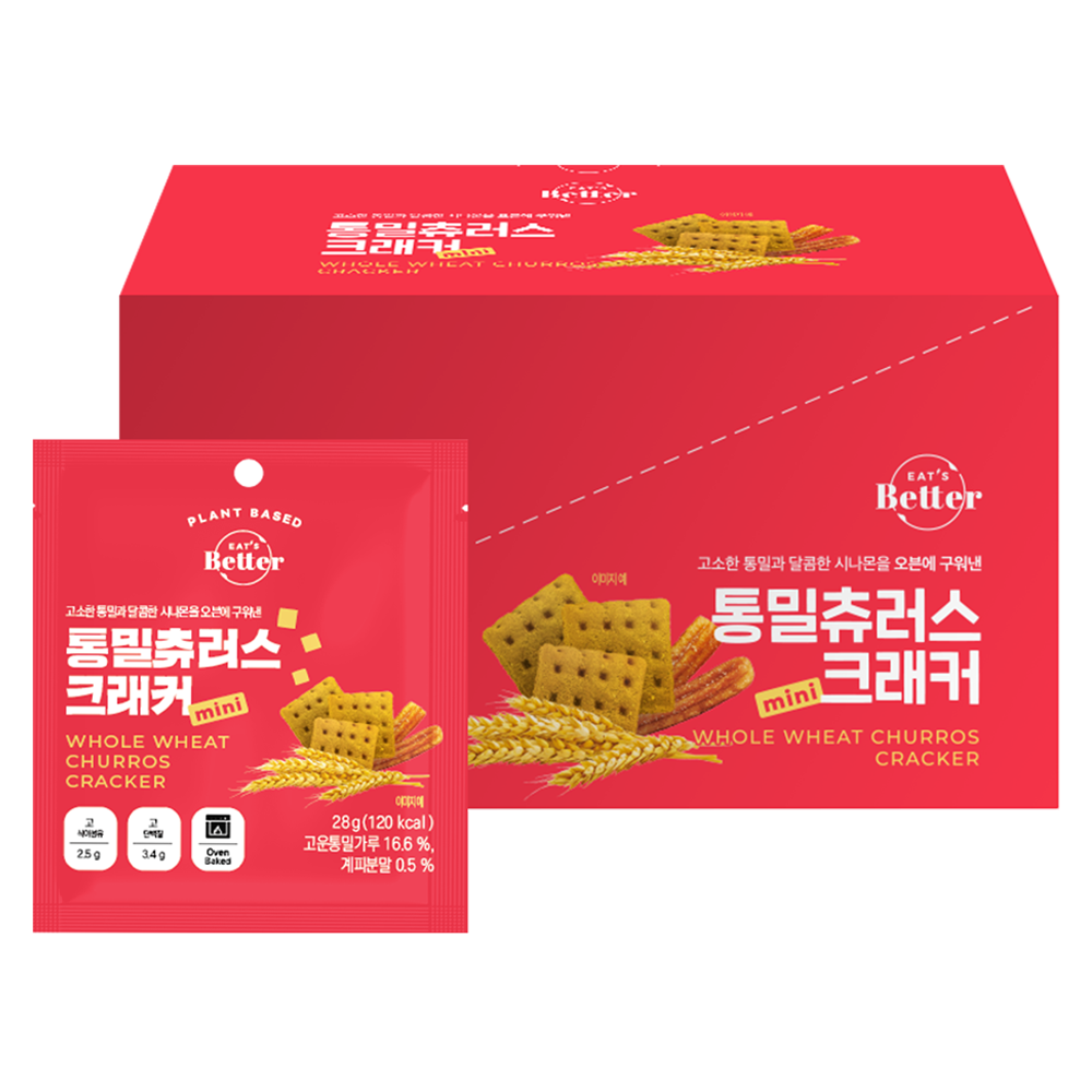 잇츠베러 통밀츄러스 크래커 미니, 280g, 1개 17,360원