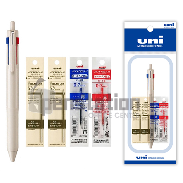 유니 제트스트림 507 3색 볼펜 0.5mm 1개 + 리필심(흑색 2개/청색 1개/적색 1개) 세트 12,500원