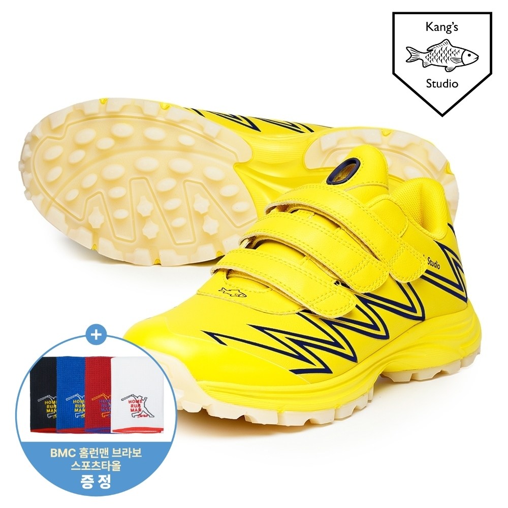 BMC 25 강스 캉스 스튜디오 잭팟2 야구화 인조잔디화 터프화 Yellow & Navy 69,000원