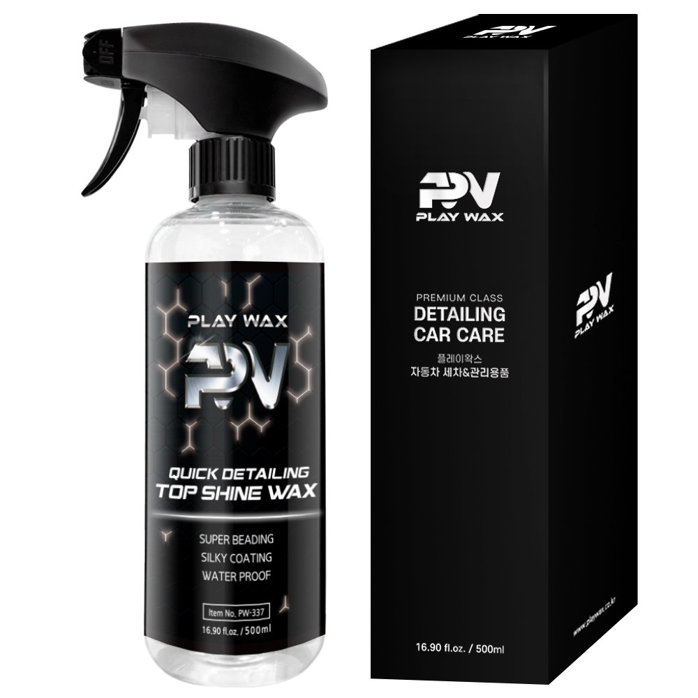 플레이왁스 퀵디테일링 탑샤인왁스 차량용 카나우바 물왁스 광택코팅제 500ml, 500ml, 1개 18,400원