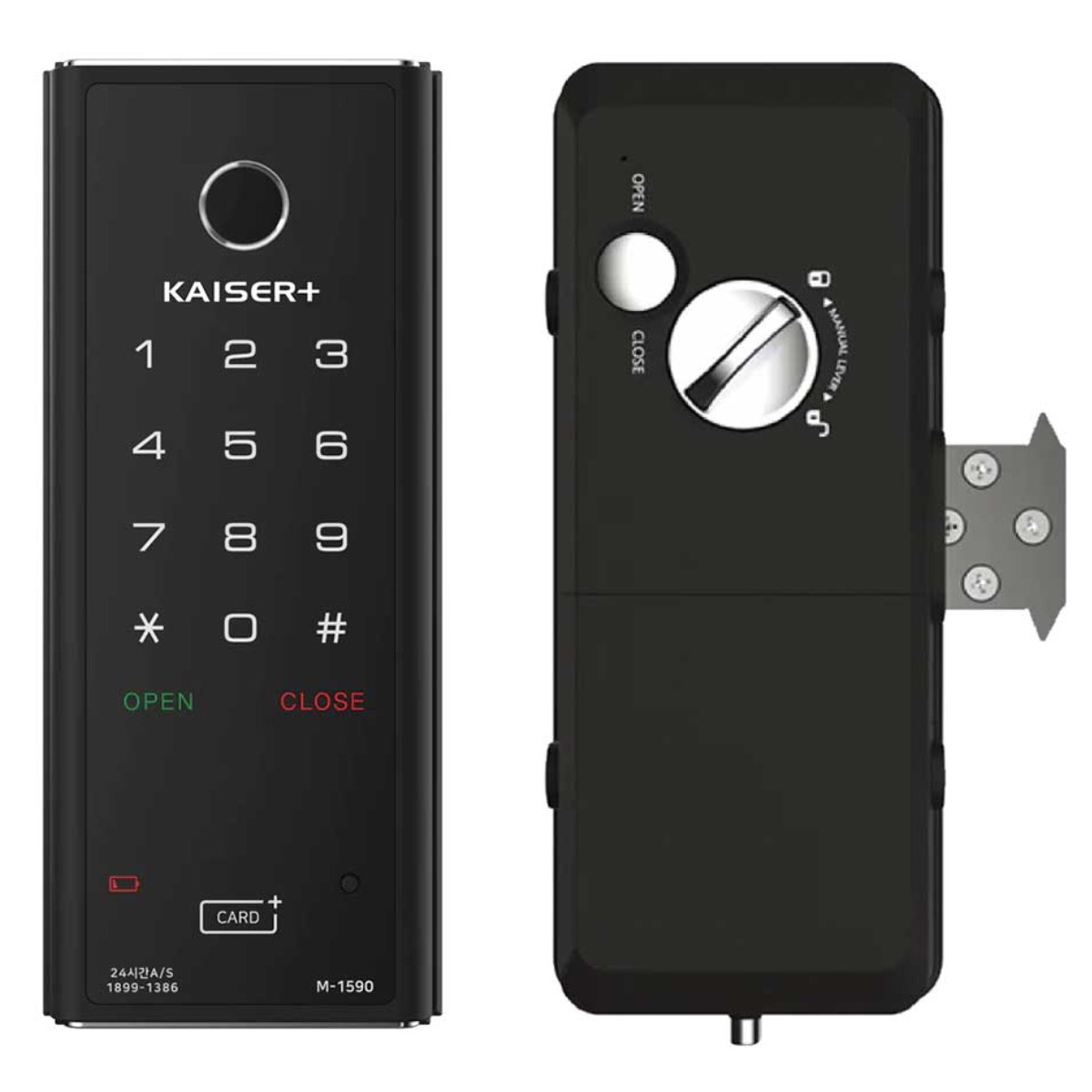 [카이저 플러스] M-1590TNK 슬라이딩락 미닫이문 디지털락 지문인식 120,000원