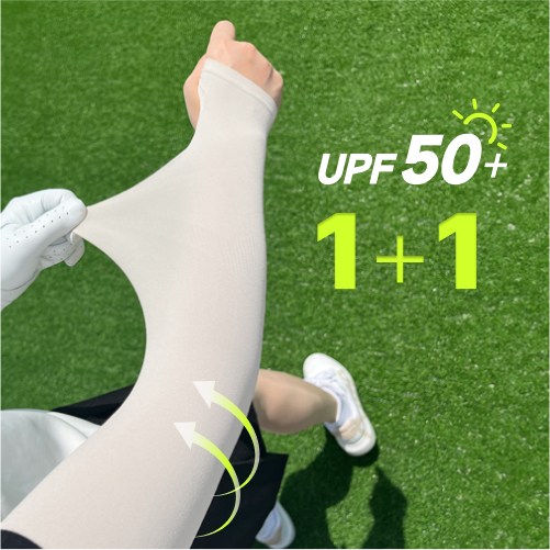 미미크루 아이스실크 골프 쿨토시 UV차단, 화이트, 2세트 13,240원