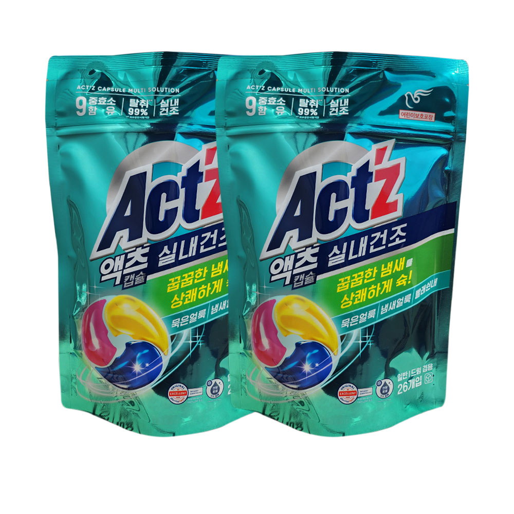 피죤 액츠 실내건조 캡슐세제, 26개입, 2개 16,880원