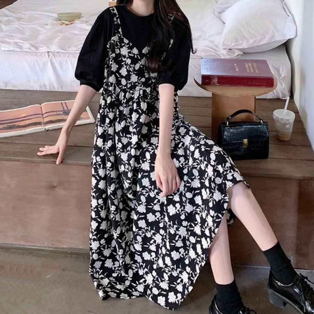 플라워 뷔스티에 원피스 티셔츠 일체형 35,710원