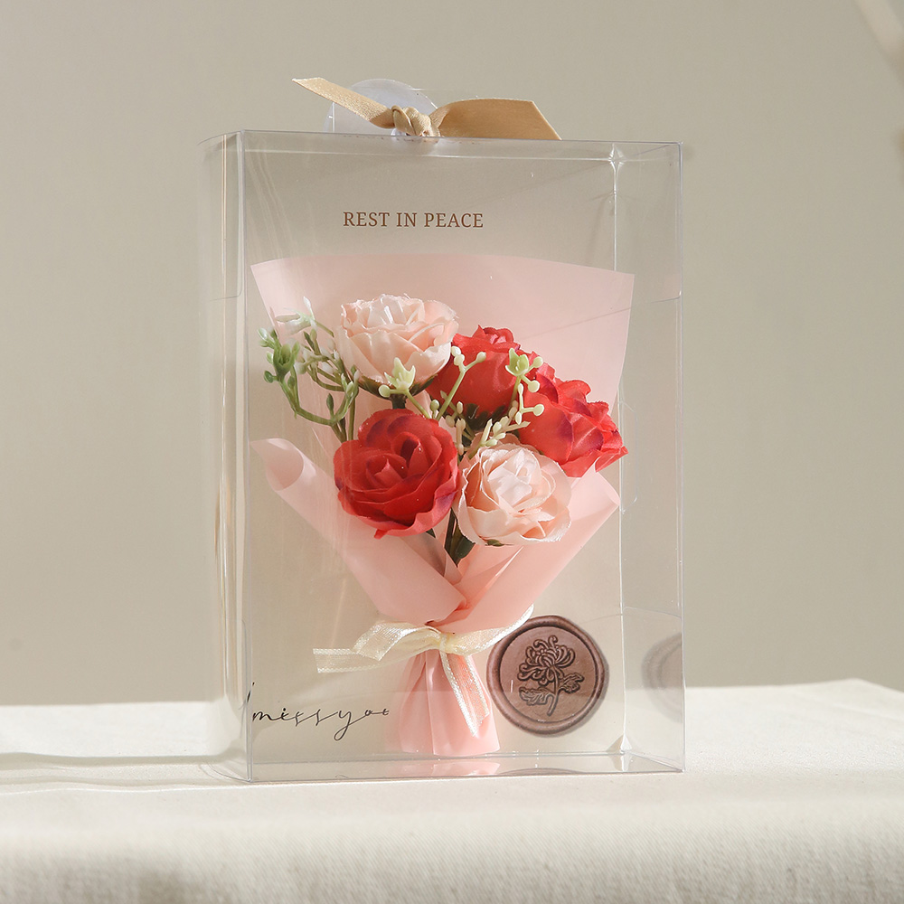 뷰티풀데코센스 조화 자나장미 납골당 성묘 미니 꽃다발 7,400원