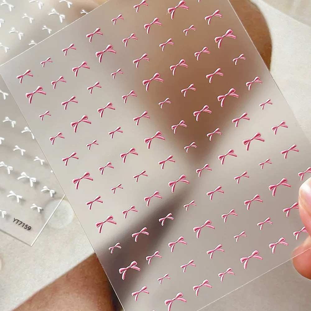 네일스토어 네일스티커-687 미니 리본 매듭, 1개, 4.핑크 YT7161_D779 4,200원