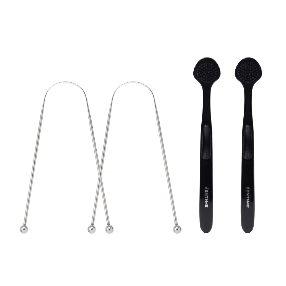 덴티미 텅 스크래퍼 2개 + 텅 브러쉬 2개 혀클리너 세트 17,900원