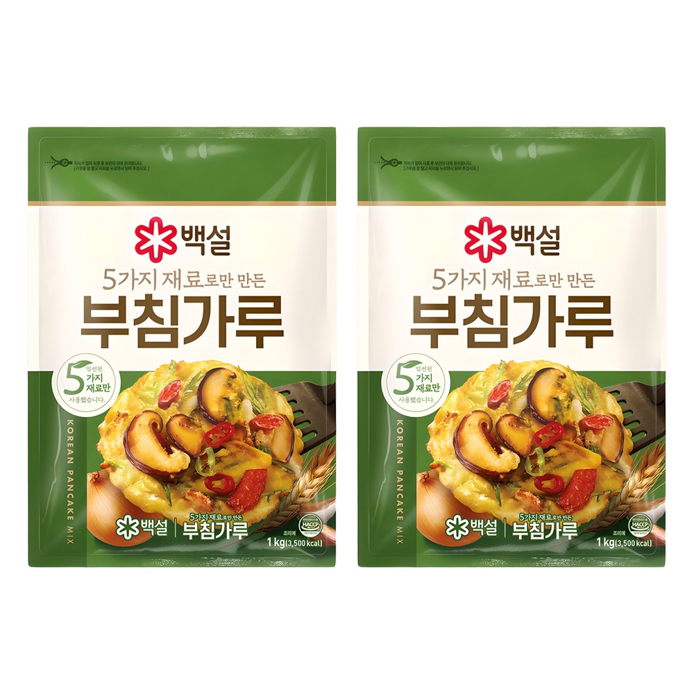 백설 5가지 재료로만 만든 부침가루, 1kg, 2개 10,500원