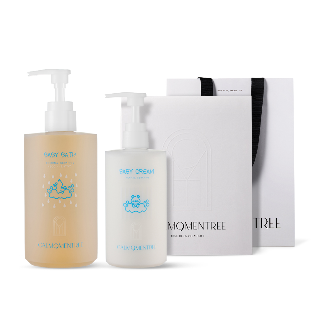 캄모멘트리 떼르말 세라마이드 유황수 베이비 바스&보습크림 세트 (450ml/300ml), 1세트, 500ml 86,000원