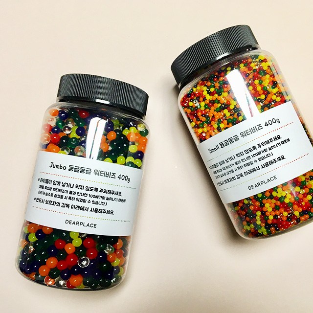 디어플레이스 수정토 워터비즈 아쿠아비즈 점보 400g 10,300원