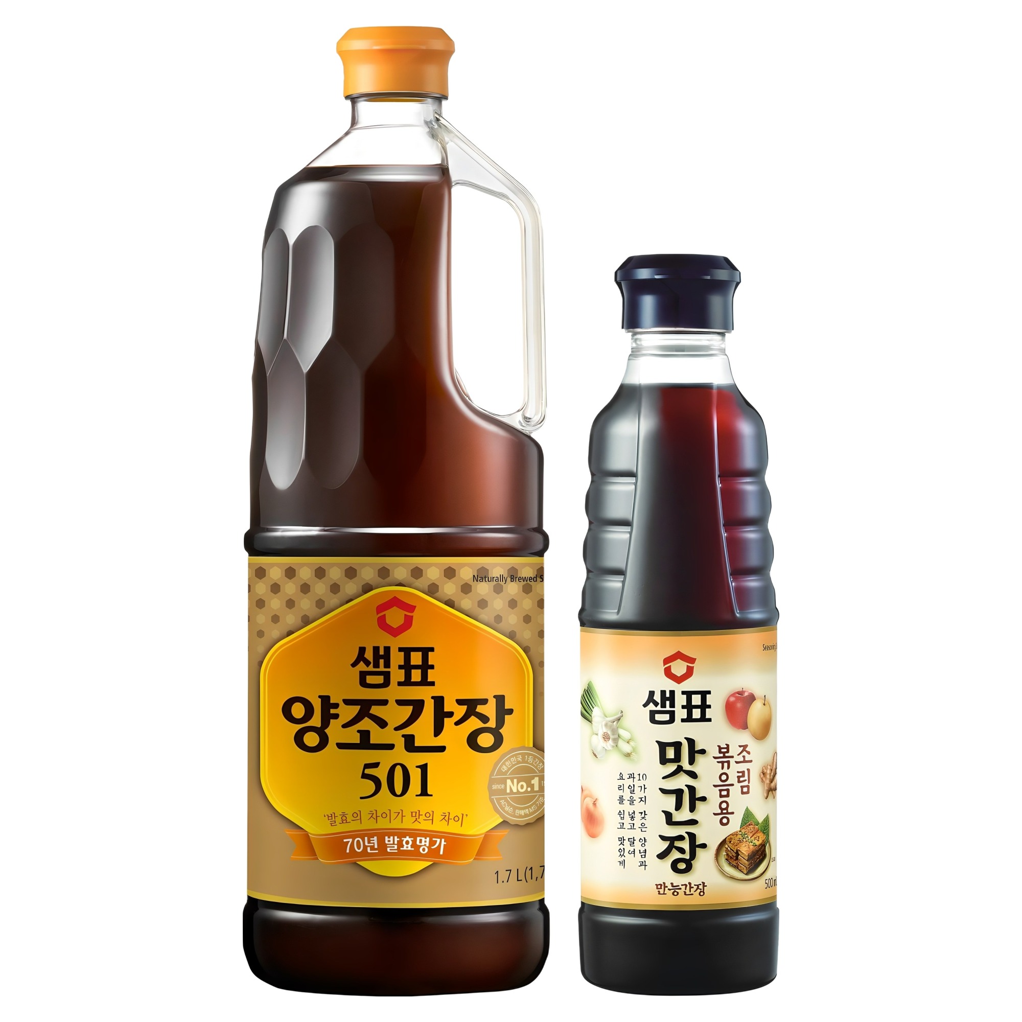 샘표 양조간장 501 1.7L + 맛간장 500ml 12,160원