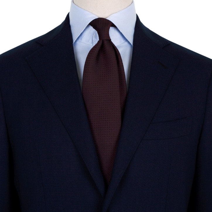 매너그램 패턴 솔리드 실크 넥타이 39,800원