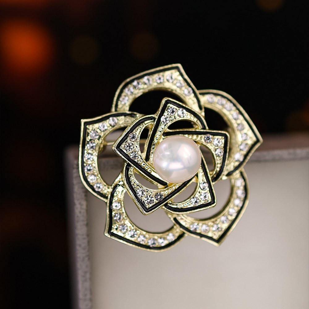 MUFAN 꽃 디자인 천연 담수 진주 브로치 생일 선물 고급 기프트 박스 포장 25,460원