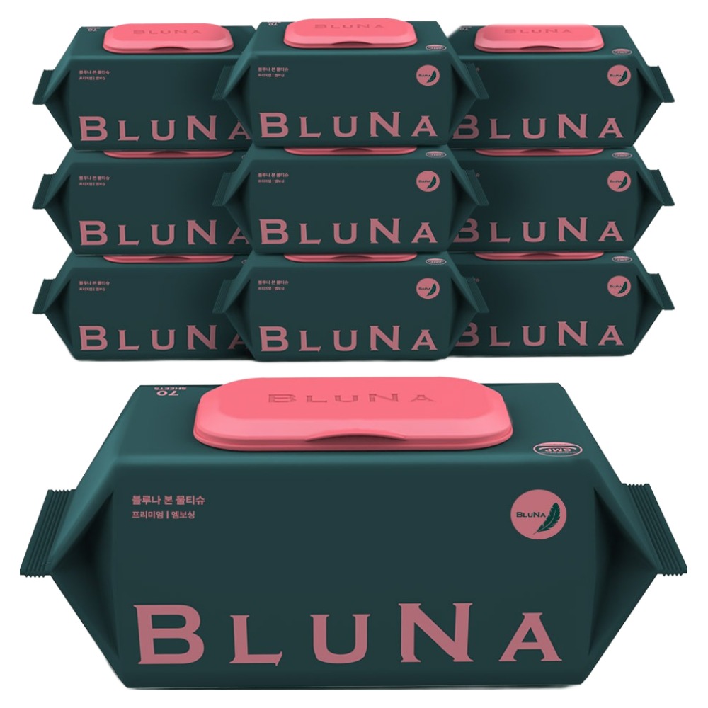 블루나 본 프리미엄 고평량 엠보싱 물티슈 캡형 11,070원