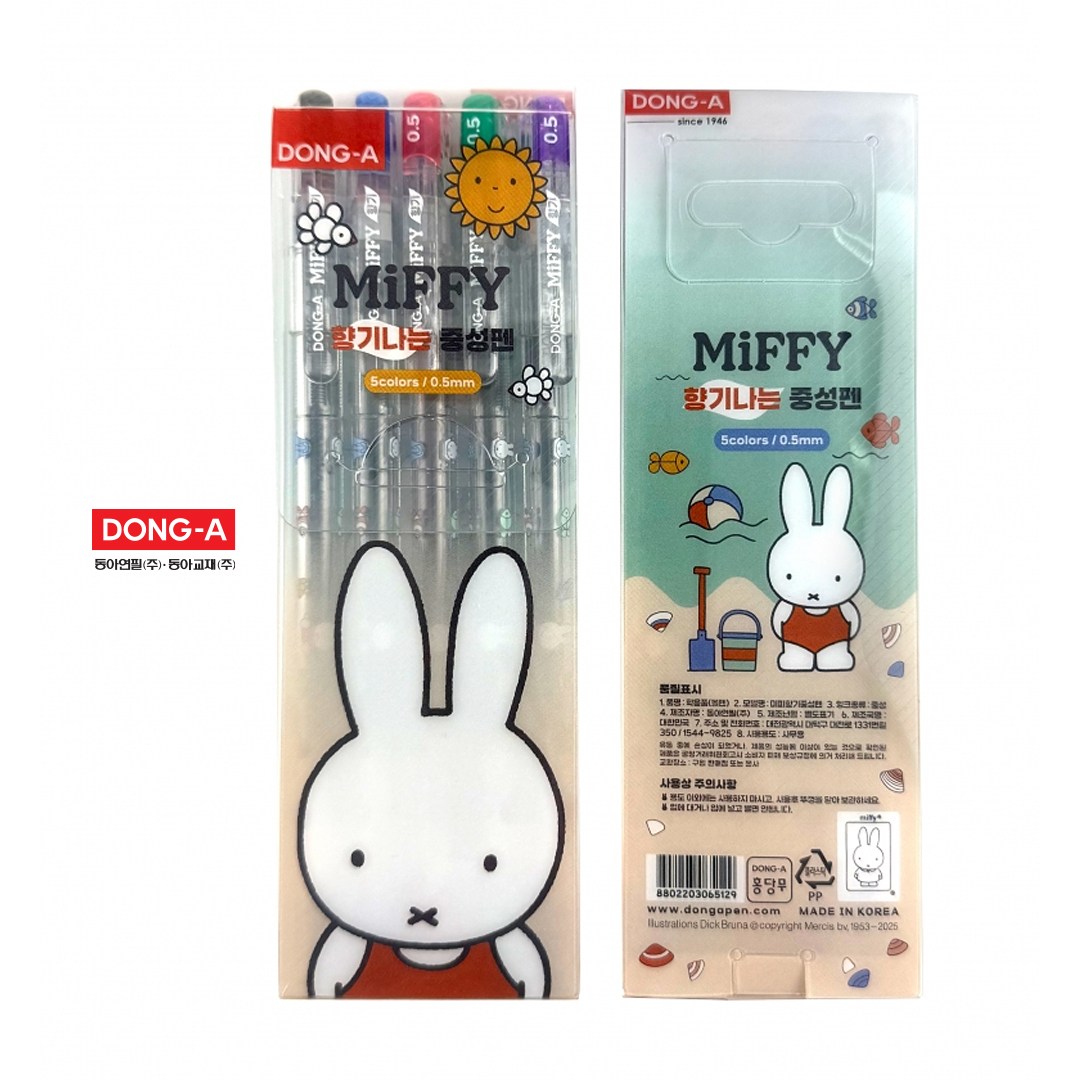 동아 홍당무 미피향기 중성펜 0.5mm 5색세트, 1개, 단품 2,200원