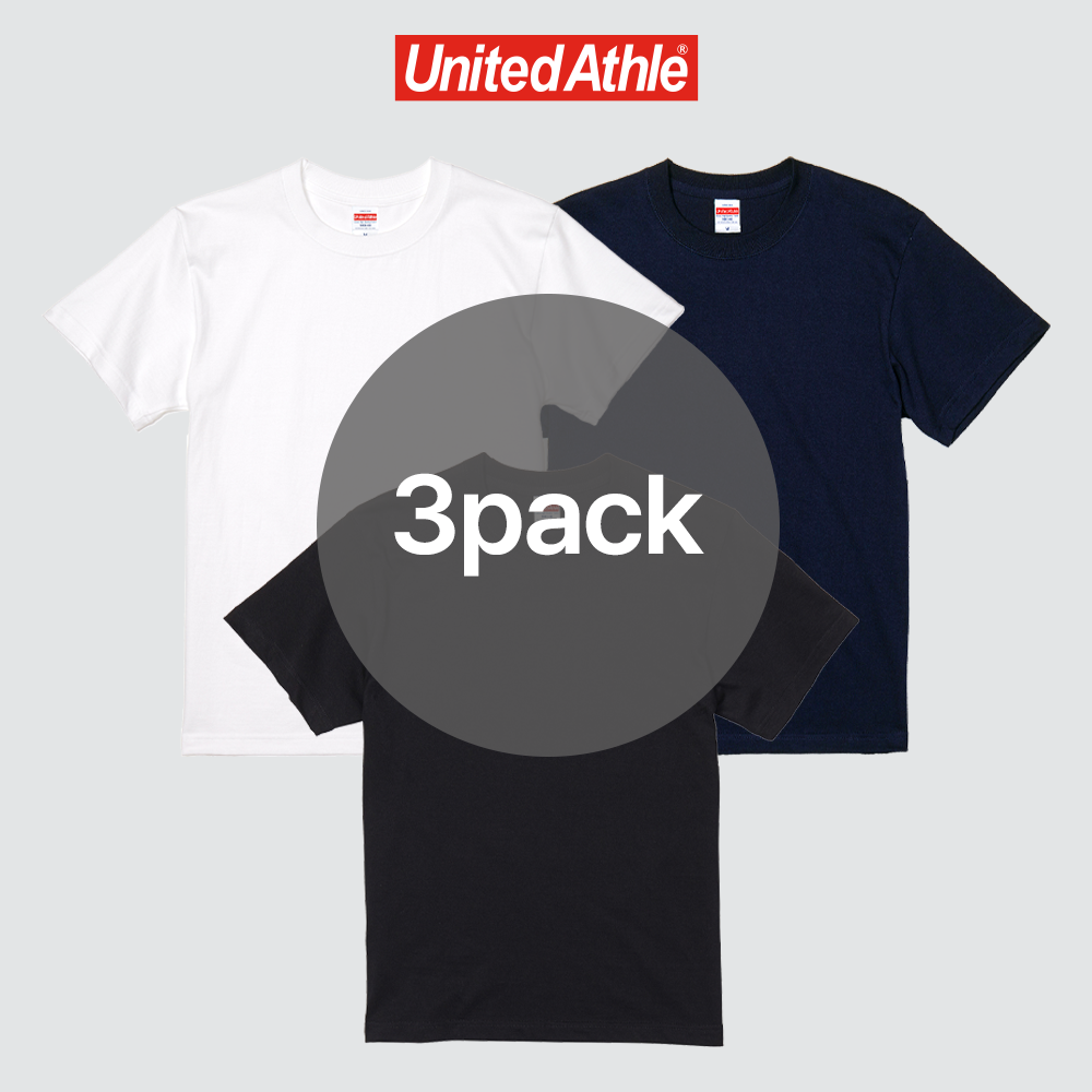 [3PACK] 유나이티드 애슬 남녀공용 17수 무지 반팔 티셔츠 3color 32,100원
