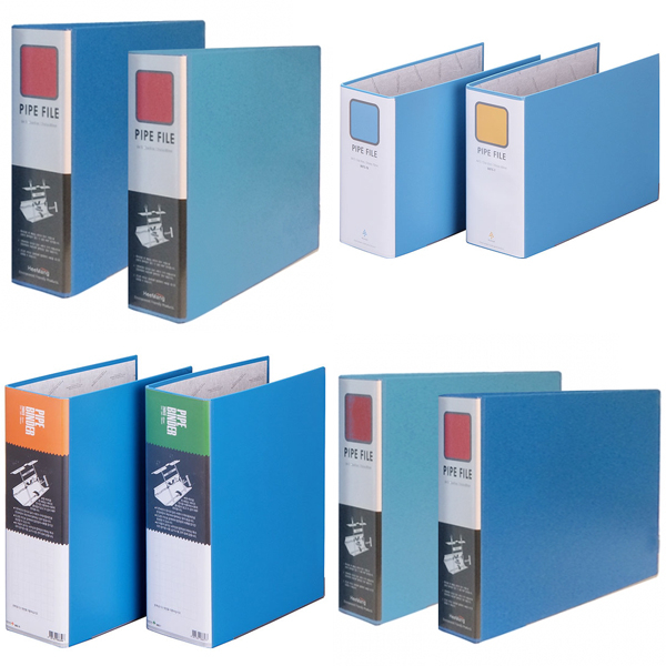 2공 파이프 바인더 모음 희망 문화 70mm 80mm, 1개, 희망 A4 폭6cm x 공간격8cm 가로형 2공 하늘색 5,600원