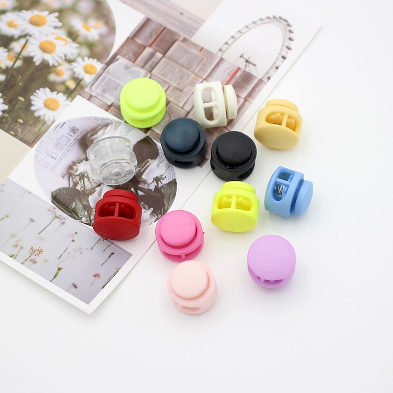 17mm 2구 원통형 컬러스토퍼, 라일락, 4개 960원