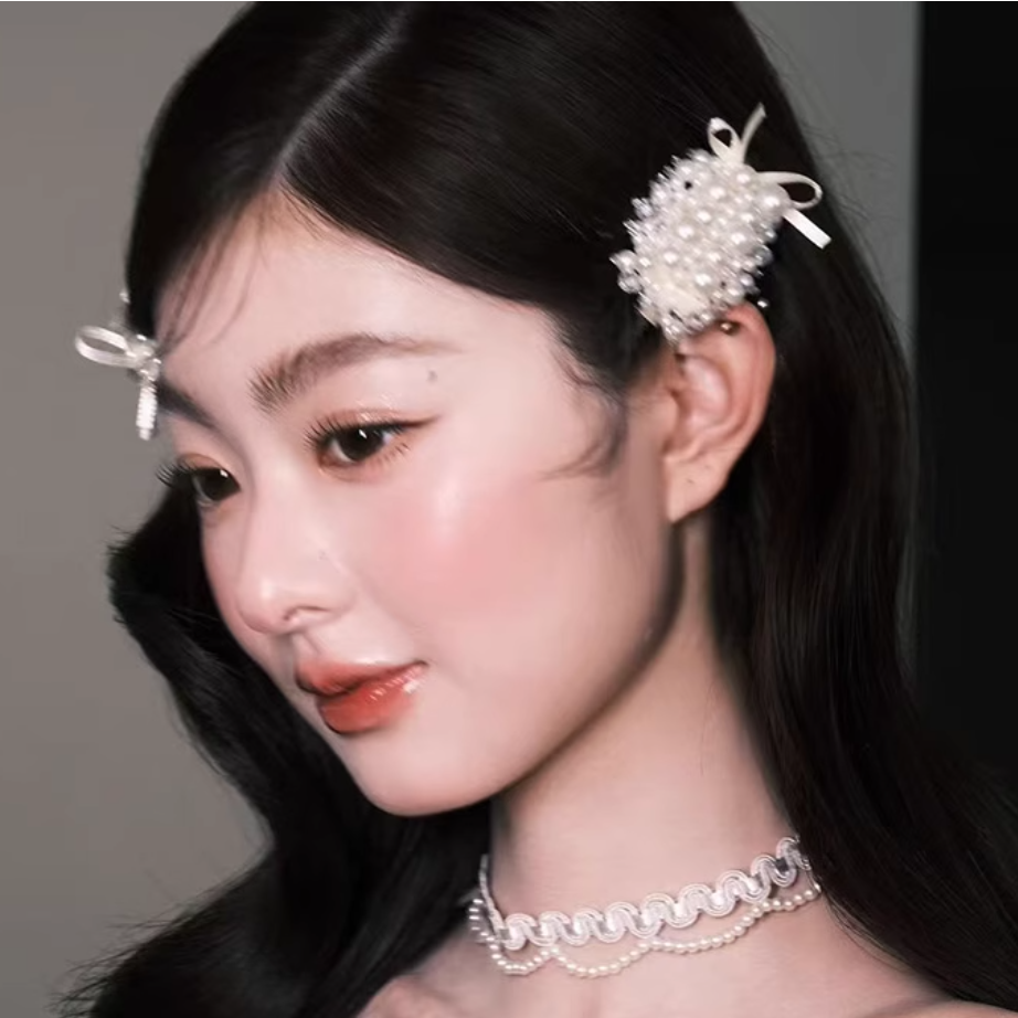 즘콩 웨딩헤어장식 헤어핀 진주 머리 띠 목걸이 셀프 브라이덜 샤워 촬영 19,900원