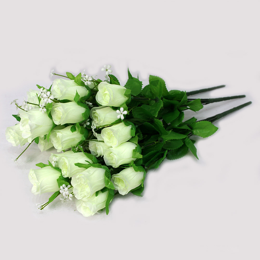 조아트 조화 성묘꽃 12대 봉장미 부쉬 3p, 크림, 3개 19,490원