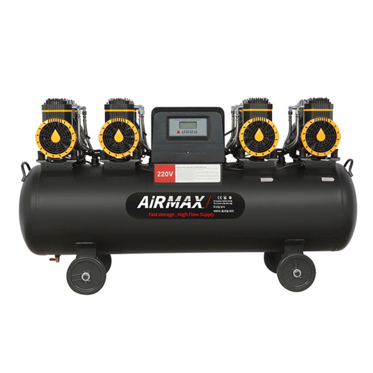 에어맥스 저소음 무오일 콤프레샤 2-1480X4F120 10마력급 120리터, 1개 1,540,000원