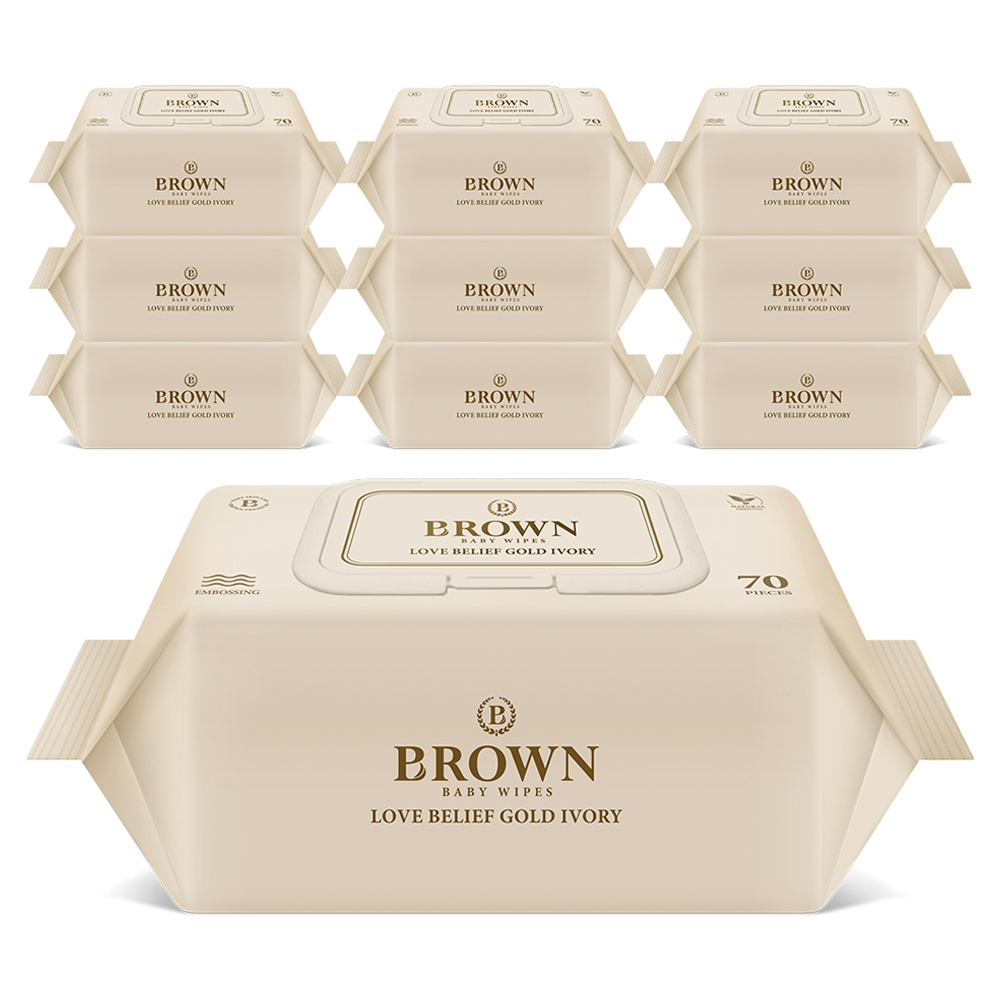브라운 러브 빌리프 골드 아이보리 아기물티슈 캡형 19,900원