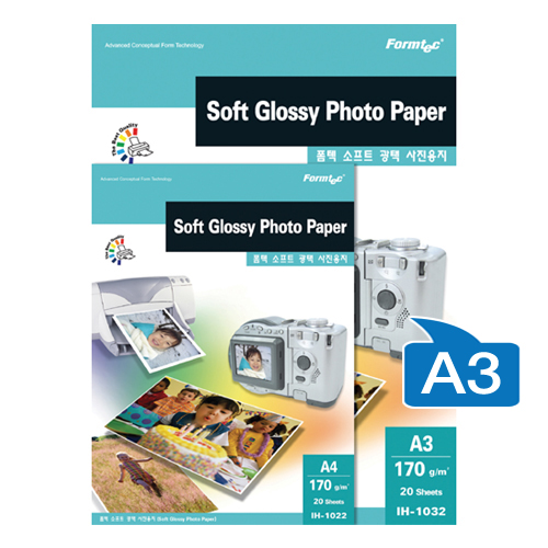 폼텍)소프트 포토용지(IH-1032/180g/A3/20매) 22,300원