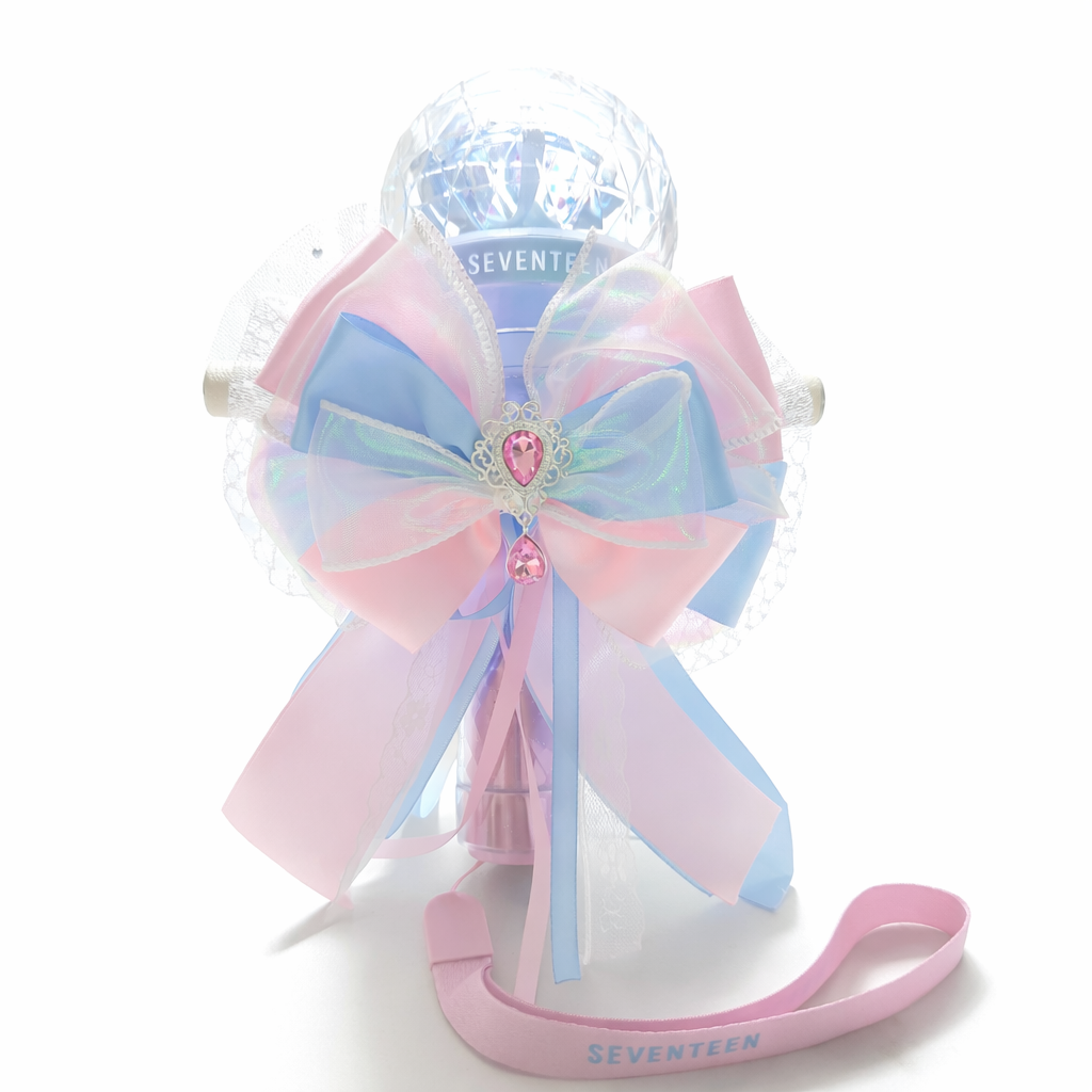 아이돌 응원봉 리본 꾸미기 콘서트 응꾸 핸듭메이드 핑크 블루 화이트 세븐틴, 1개, 20cm, 블루 16,000원