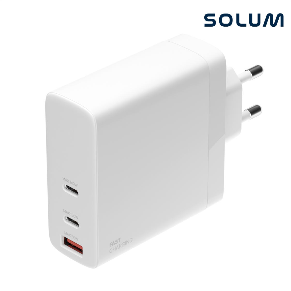 솔루엠 140W 초고속 충전기 어댑터 멀티 3포트 C타입 A타입, 1개, 화이트 53,200원