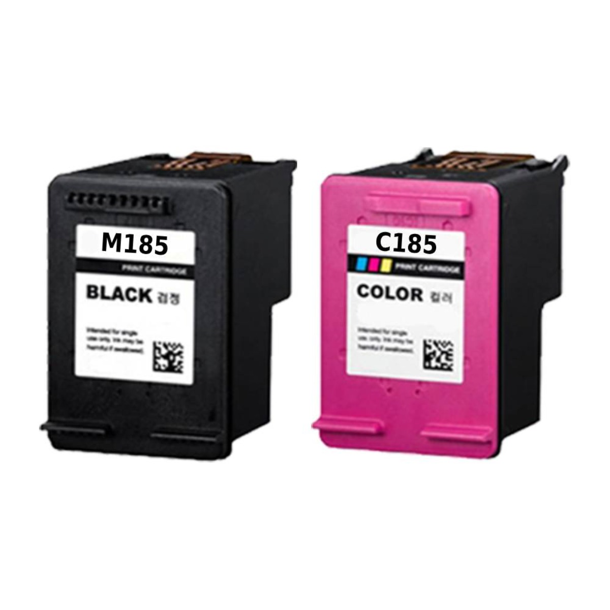 삼성 프린터 잉크 SL-J1780W 호환, 2개입, M185 C185 검정 컬러 대용량 잉크 세트 39,860원