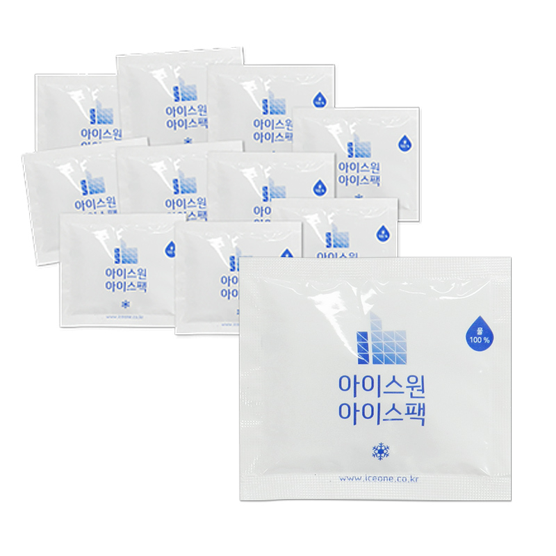 아이스원 미니 아이스팩 완제품 9x10cm 25개 1세트 물100% 디저트포장 테이크아웃 2,900원