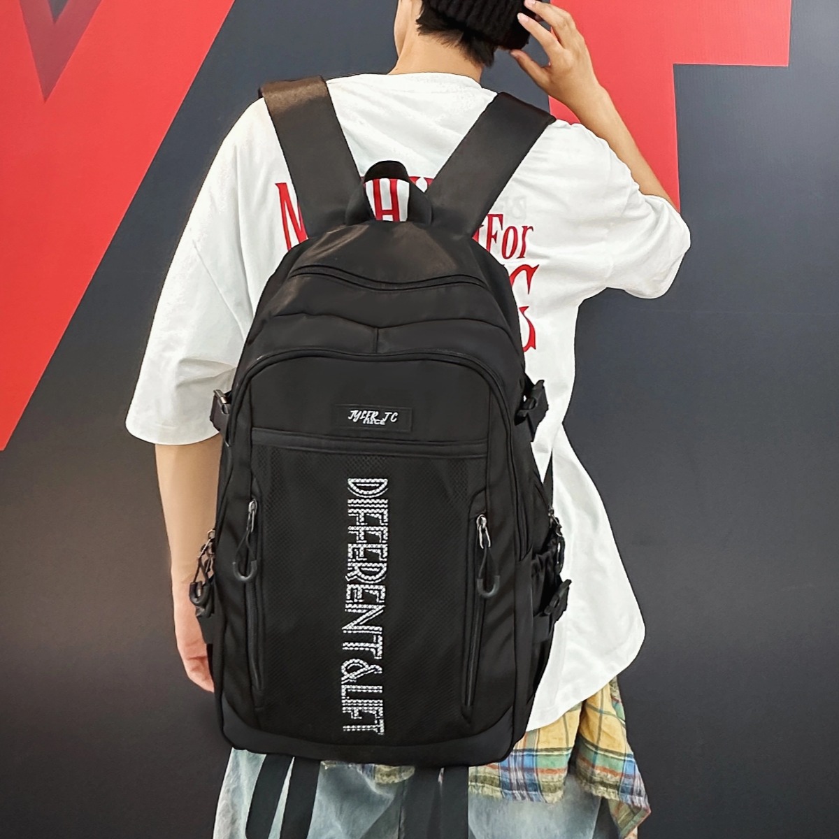 미소하루 캐주얼 남녀공용 대용량 방수 백팩 노트북 가방 여행용 백팩 중학생 책가방 학생가방 KLD-2709, 현재가 27,780원