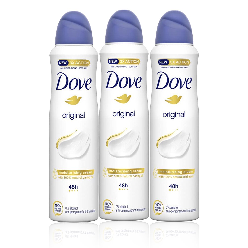 SG솔루션 도브 데오드란트 스프레이 오리지널 150ml 3팩, 150ml, 3개 (중국 배송 가품 주의) 21,900원