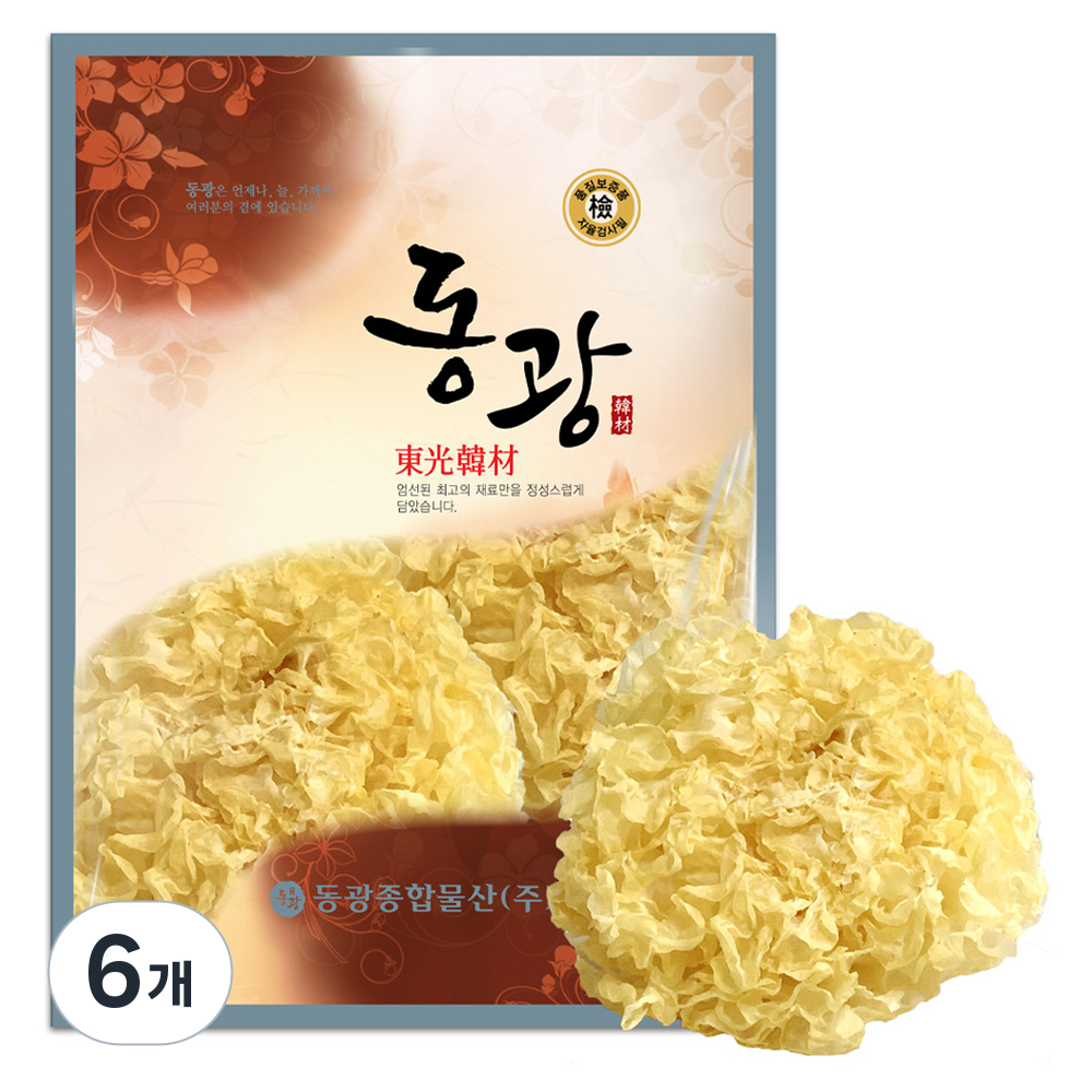 동광한방몰 건조 백목이버섯 은이버섯, 6개, 250g 30,300원