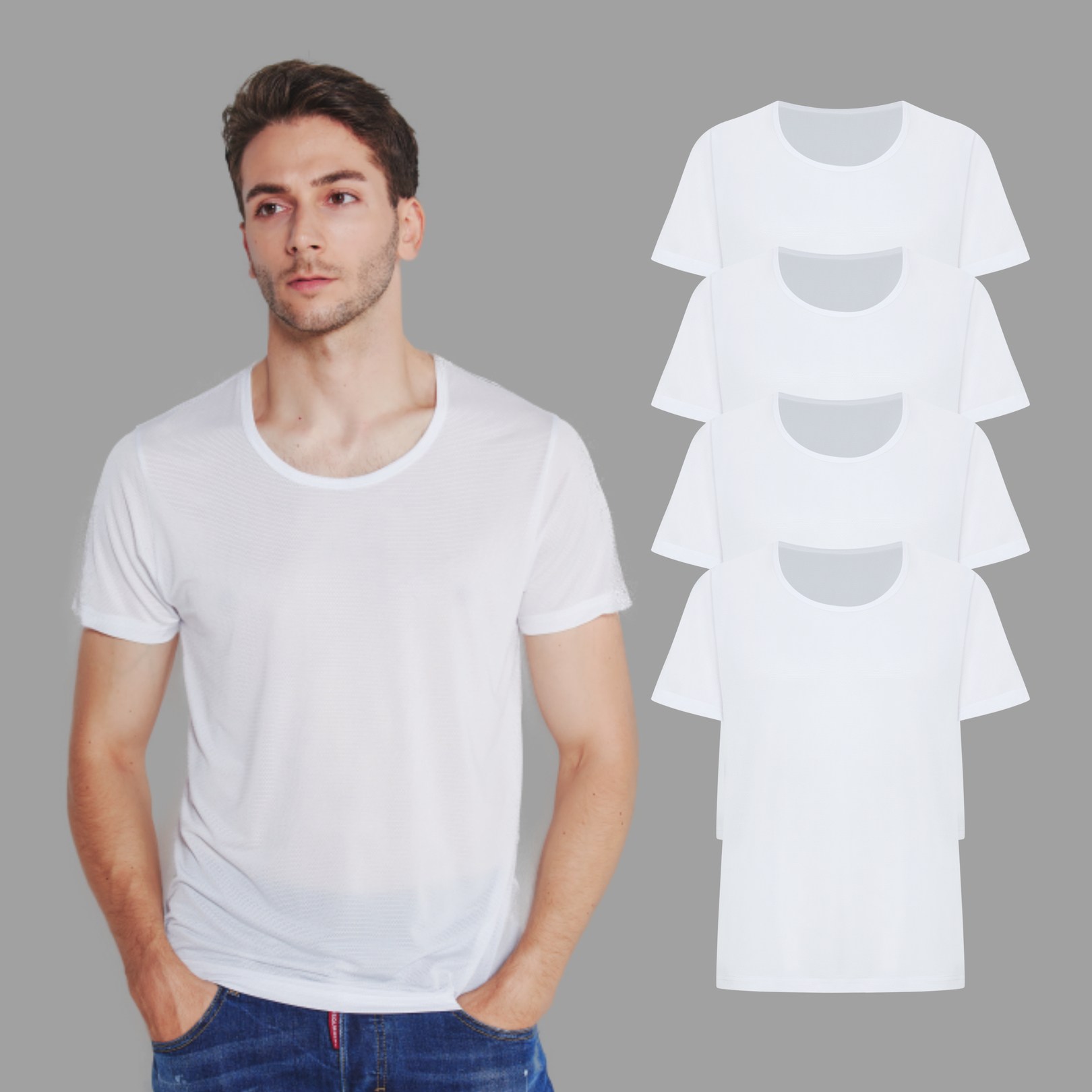 발렌티노크리스티 쿨냉감매쉬 기능성스판 반팔런닝 4종 21,890원