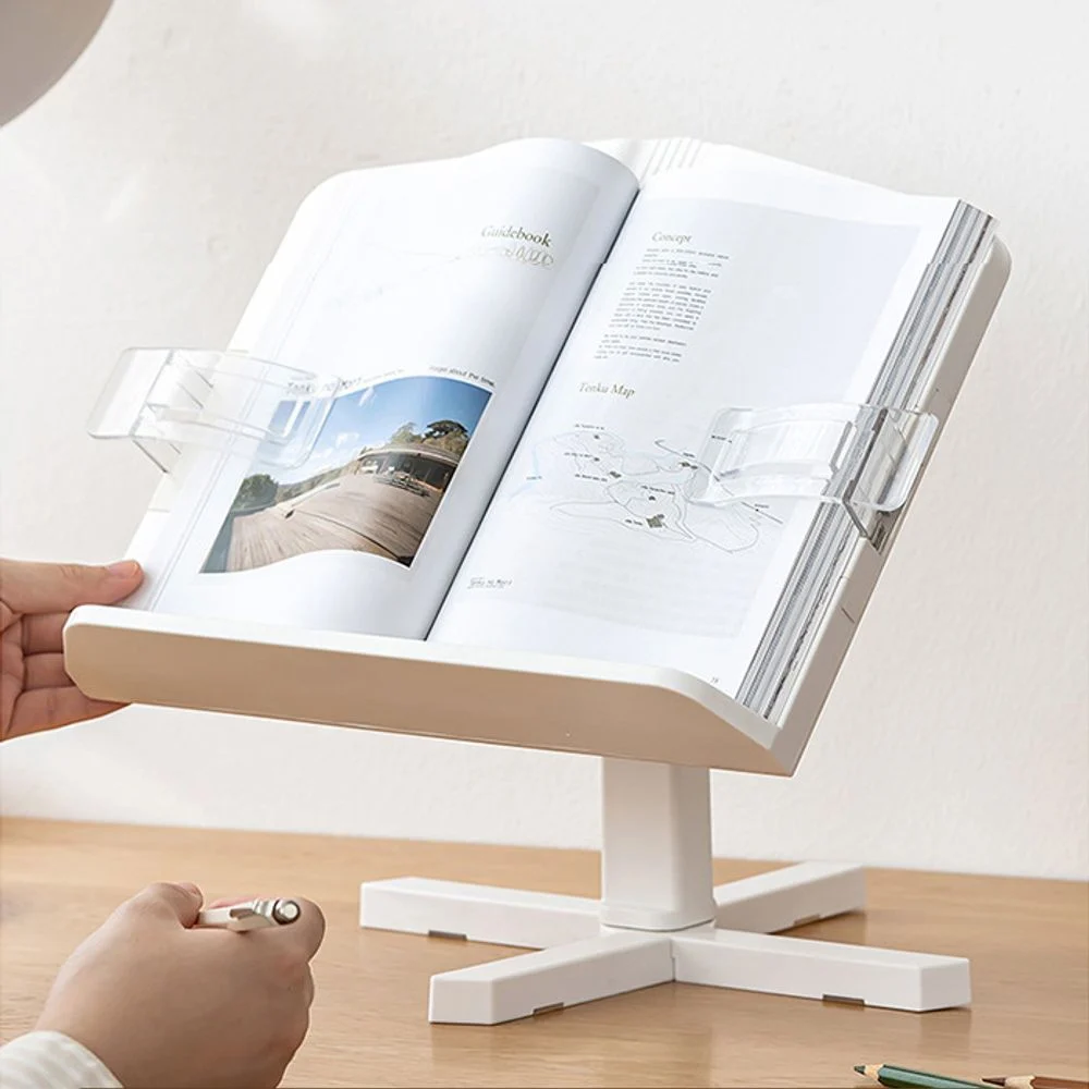 아이레노 독서대 책받침대 높이조절 각도조절 접이식 책 거치대 스탠드형 공부 독서용 받침대, 화이트 50,400원