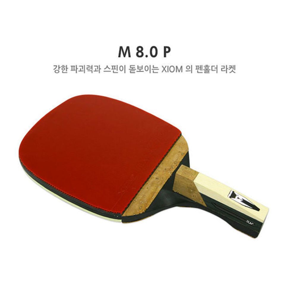 탁구라켓 M8.0P 펜홀더완제품 /참피온 학교탁구, 1개 59,900원