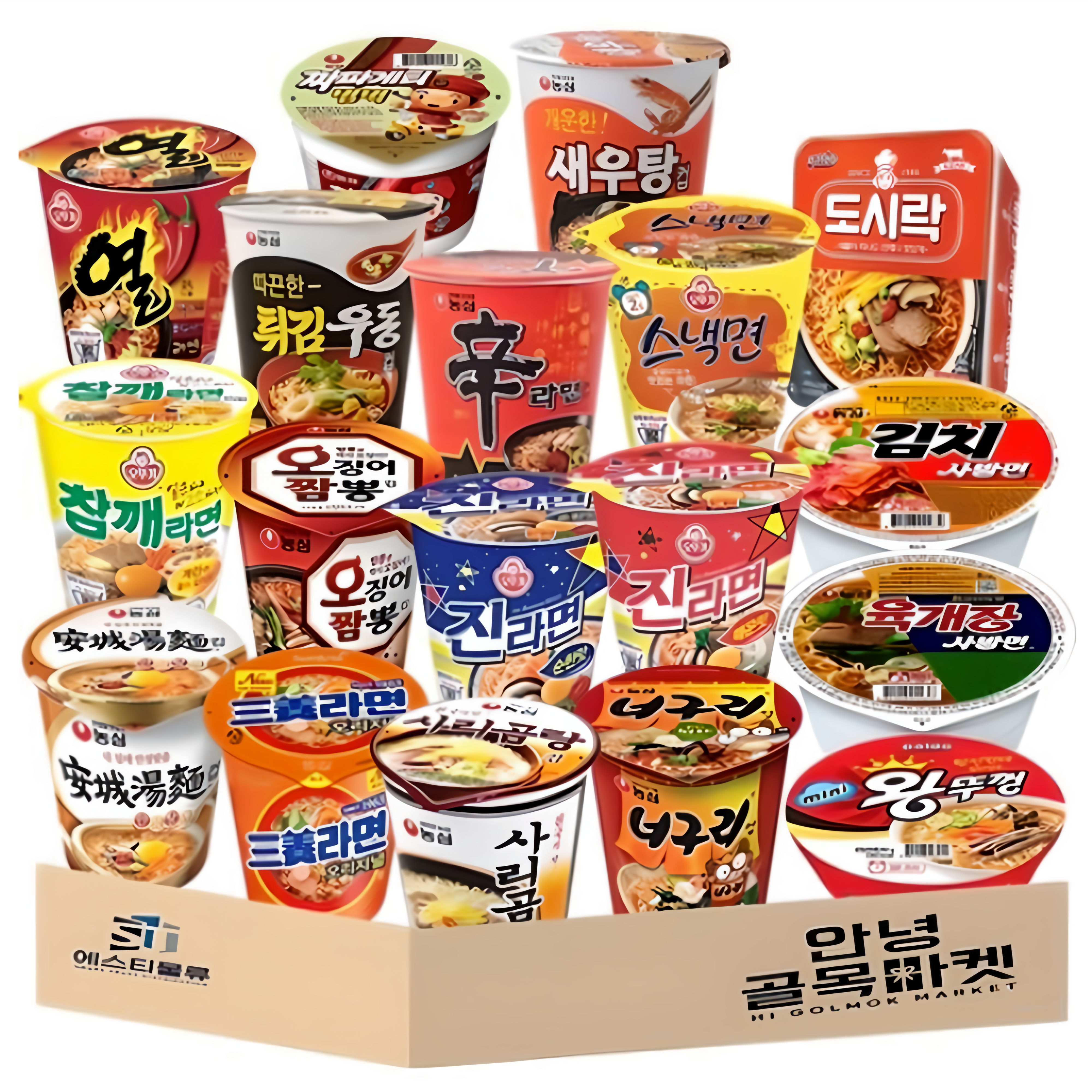 소컵라면 18종 신라면 참깨 안성탕면 짜파범벅 튀김우동 오징어 짬뽕 삼양 열 라면 진순 진매 사리곰탕 너구리 새우탕 스낵 면 도시락 김치 육개장 사발면 미니 왕뚜껑, 18개 23,500원