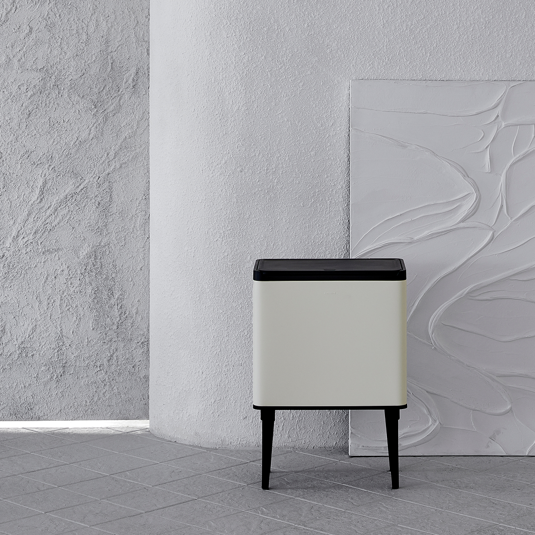 한샘 시그니처 터치빈 휴지통 30L, 크림 화이트 99,900원