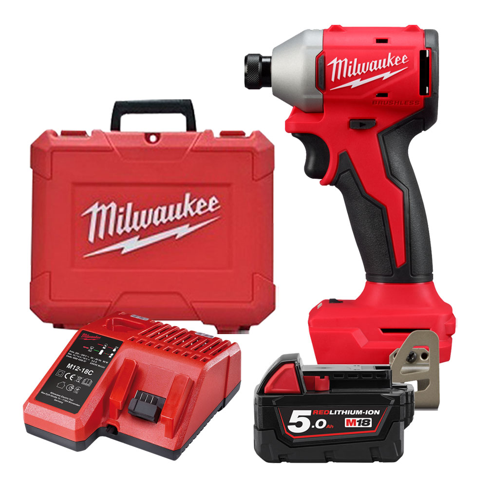 밀워키 M18 BLIDR-501C 충전 18V 임팩드릴 5.0Ah 배터리 1개세트 M18 CBLID 후속모델 213,760원