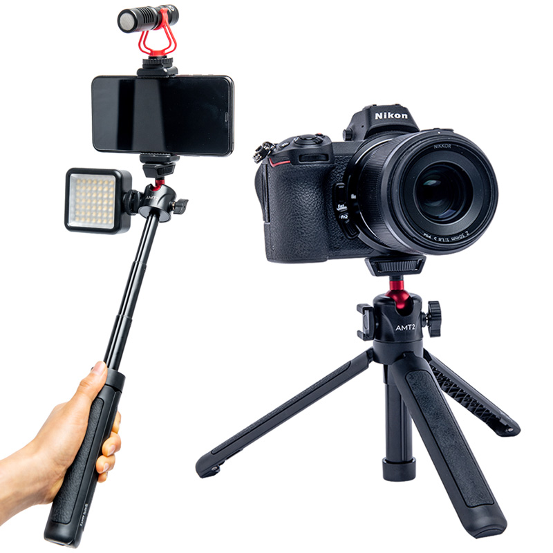 알파믹 브이로그 촬영 슈 마운트 셀카봉 스마트폰 길이 조절 미니 삼각대 34,500원