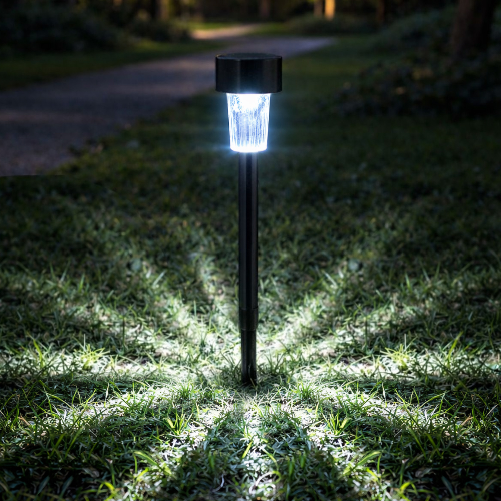 루아즈 LED 센서 야외 정원등 태양광조명, 블랙 화이트 5,000원