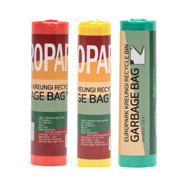 삼색 롤형 분리수거함 비닐 쓰레기봉투, 3개, 100L 9,900원