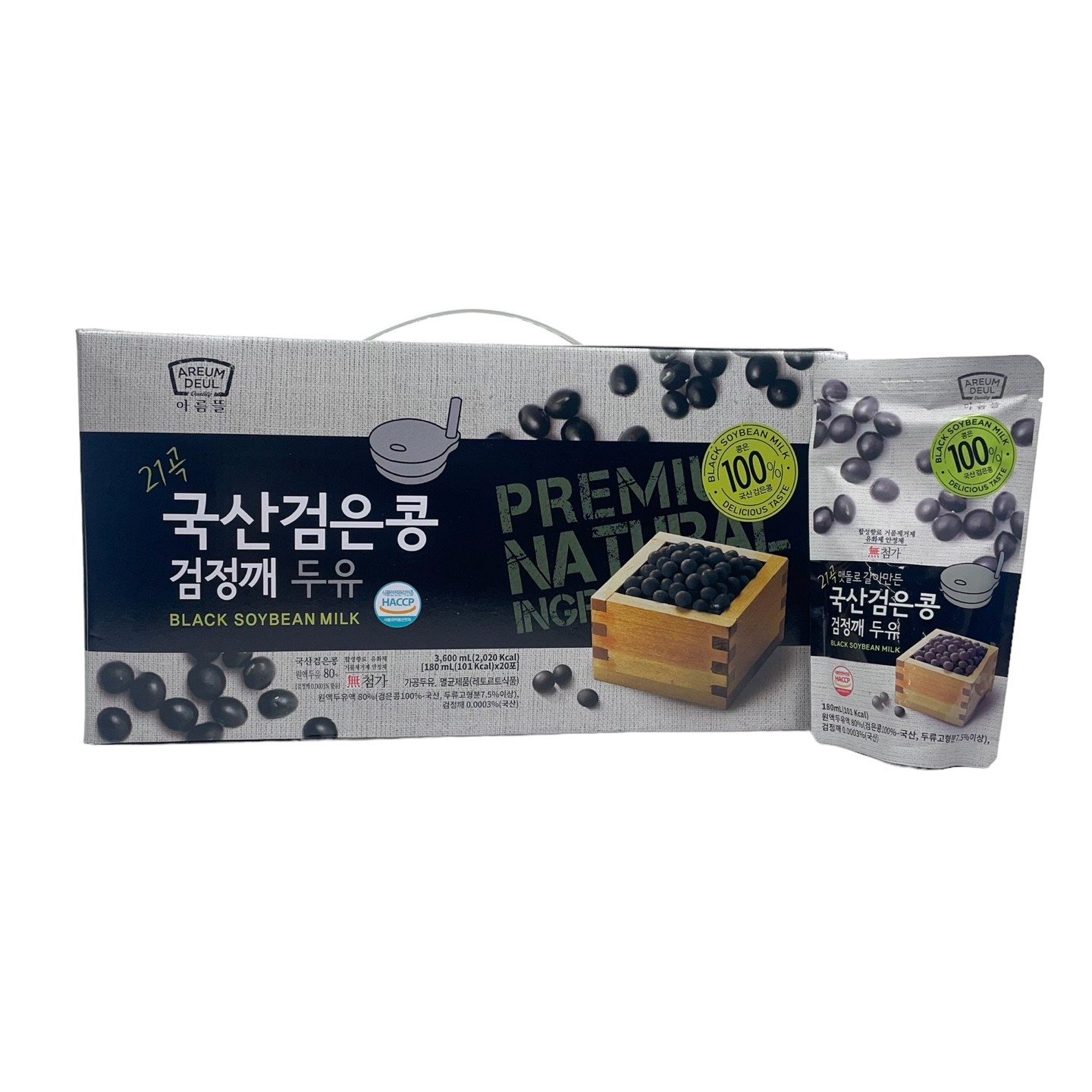 아름뜰 맷돌로 갈아만든 국산 검은콩검정깨두유 45,430원