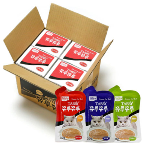 테비 쮸루쮸루 30g 48개 1박스 파우치, 48개, 4종콤보(치킨포함) 26,500원