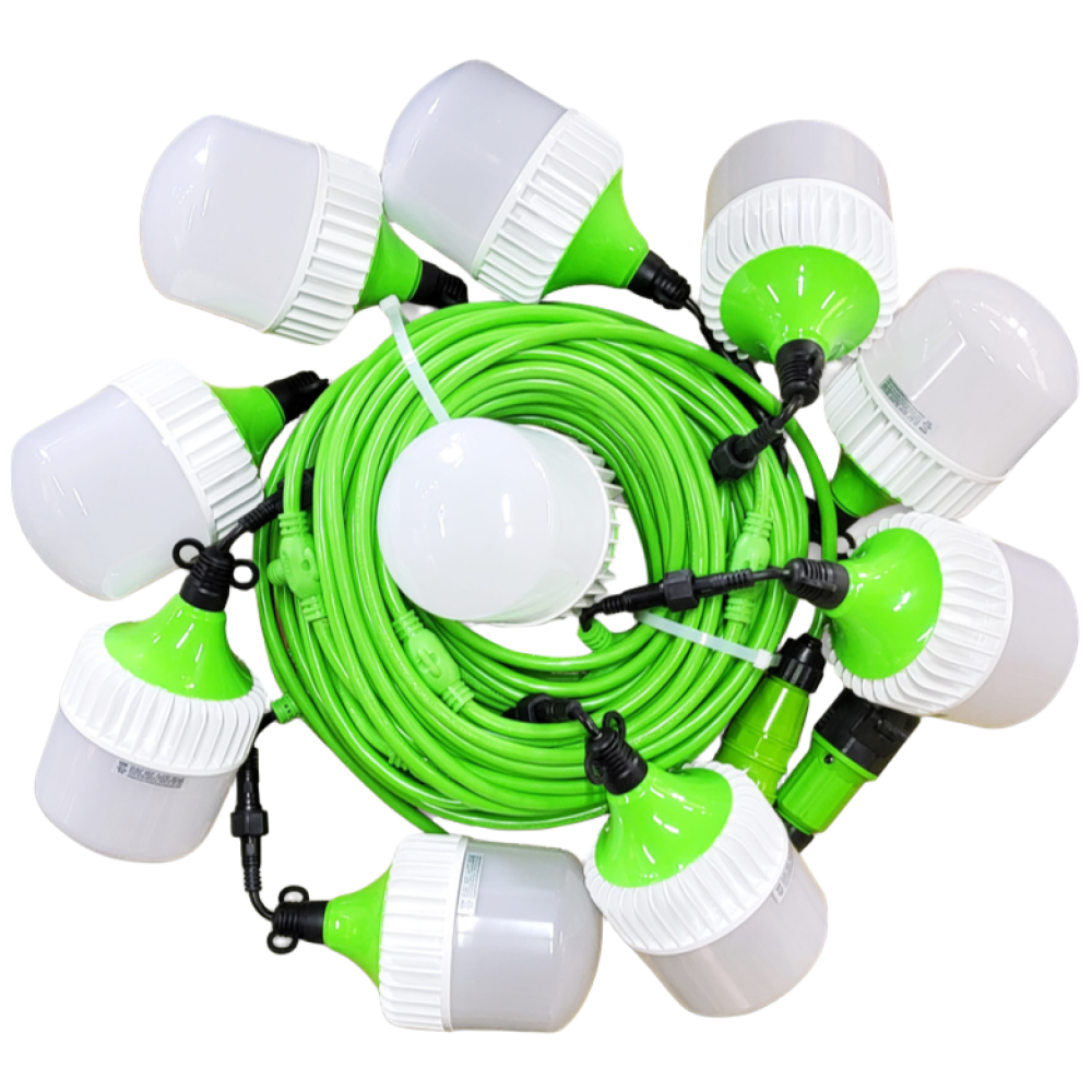 에코이엠 LED 커넥터형 전등선 50M 10분기, 25M 5분기 / 가설등 / 오징어등 / 줄등, 1개, 단일색상 169,000원