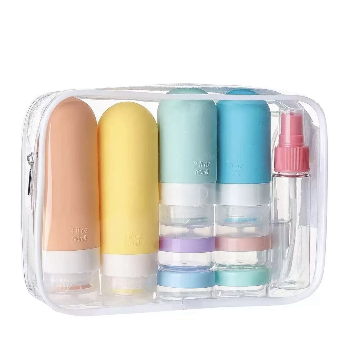 보보 릴랙스 실리콘 공병 여행 준비물 공병 17P 세트 수영장 휴대용 화장품소분용기, 1세트, 컬러 15,520원