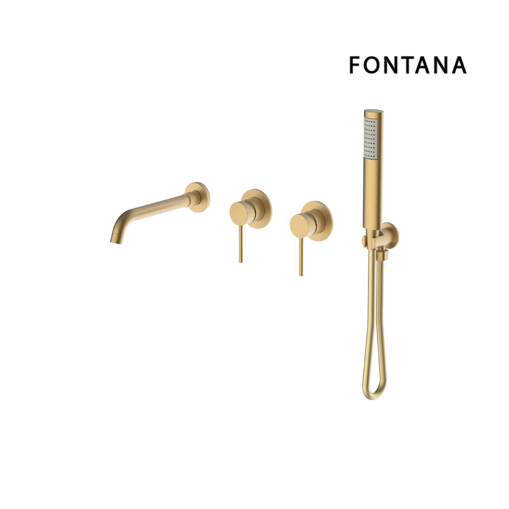 [폰타나] 에르사 매립 샤워욕조 수전 브러쉬드 골드 무광  TF-B5817.BG 475,000원