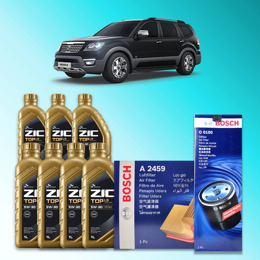 더 뉴 모하비 (HM) 3.0 디젤 엔진오일세트 SK 지크 탑 LS 5W30 (ZIC TOP LS) 122,100원