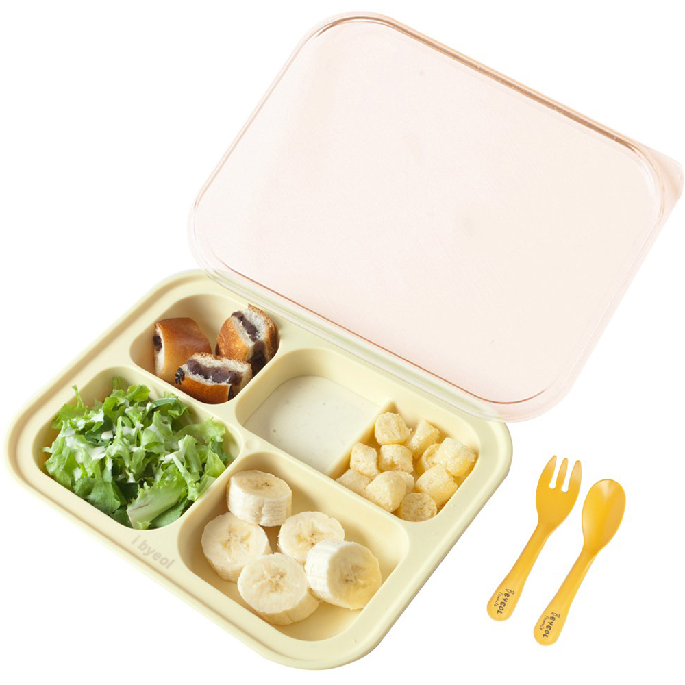 아이별프렌즈 국내 제조 실리콘 흡착식판 + 옥수수 셀프 스푼 + 포크 세트 28,350원